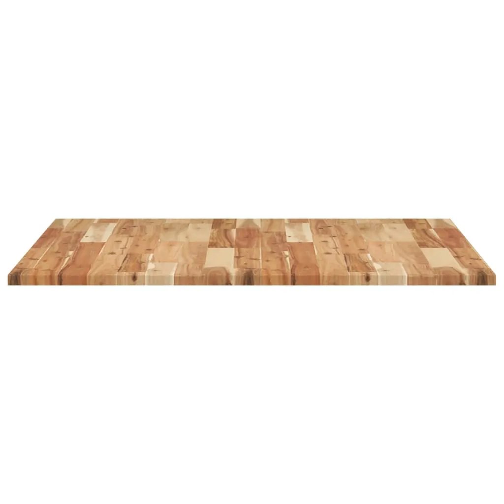 Tischplatte quadratisch 90x90 cm aus Massivholz Akazie, Patchwork-Design, 2 cm Dicke