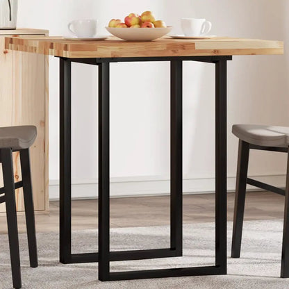 Tischplatte Quadratisch 70x70x4 cm Massivholz Akazie, helles Naturholz