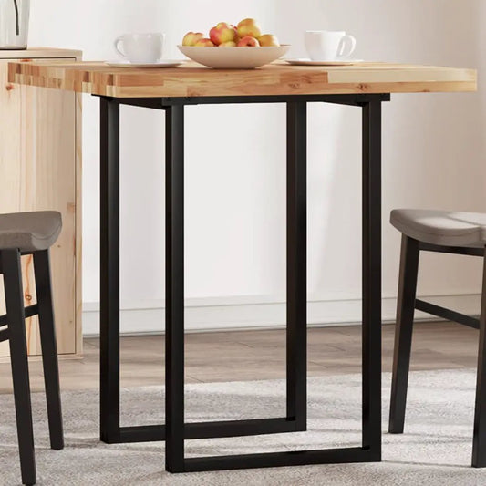 Tischplatte Quadratisch 70x70x4 cm Massivholz Akazie, helles Naturholz