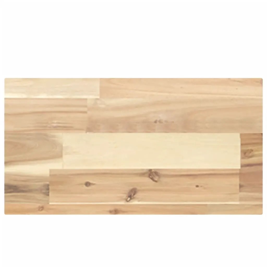 Tischplatte aus Massivholz Akazie, rechteckig 40x20x4 cm, Paneeloptik