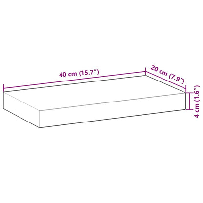 Tischplatte Akazie Massivholz 40×20×4 cm, rechteckig – vidaXL