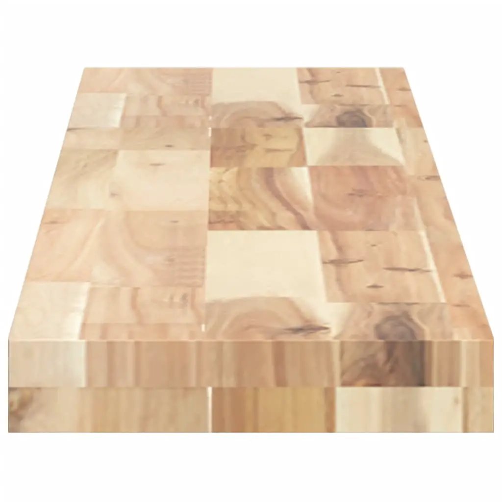 Tischplatte aus Massivholz Akazie, rechteckig, 160x20x4 cm, naturbelassen