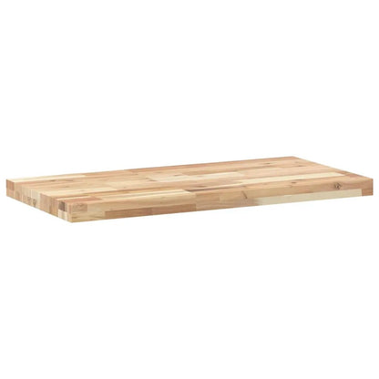 Tischplatte 80x40x4 cm rechteckig Massivholz Akazie