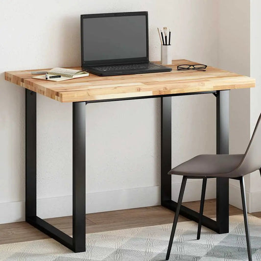 Tischplatte Rechteckig 100x80x4 cm Massivholz Akazie – Naturholzfinish