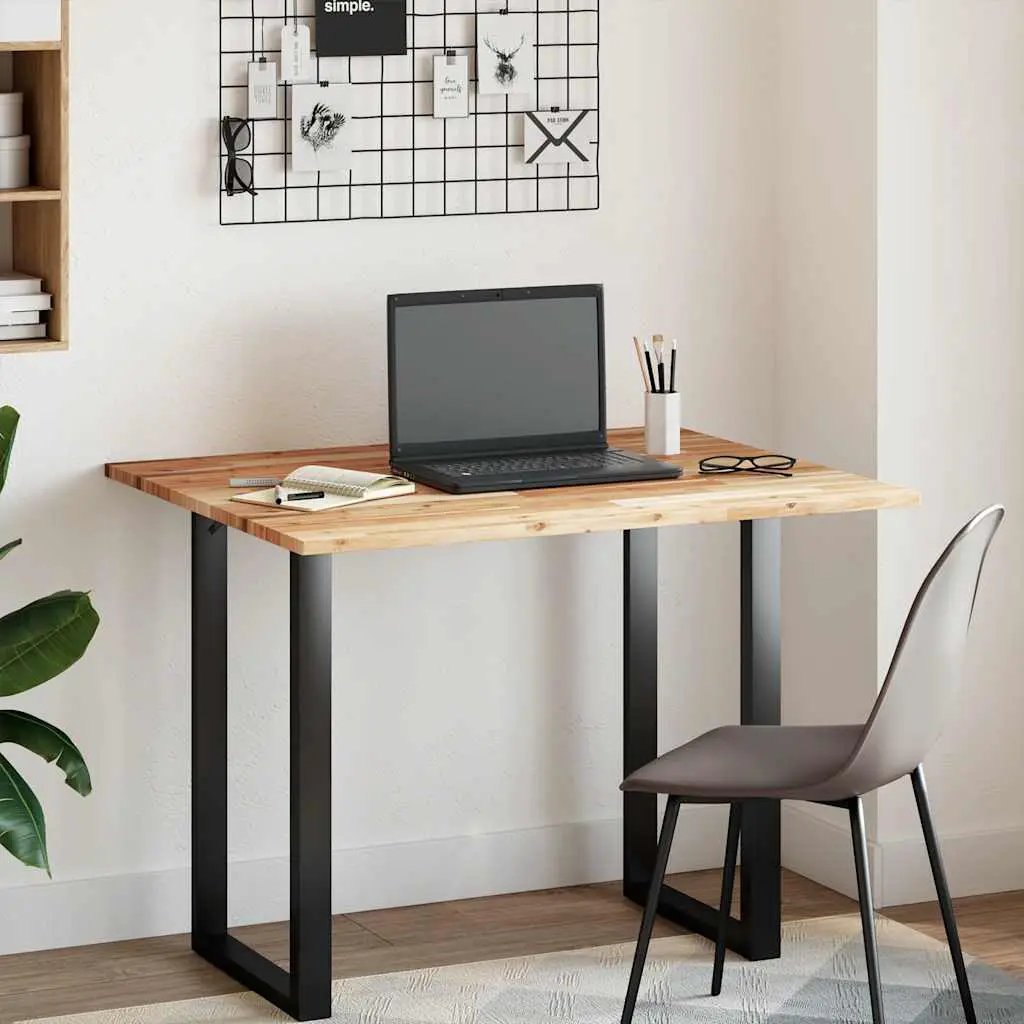 Tischplatte Rechteckig 100x80x2 cm Massivholz Akazie vidaXL