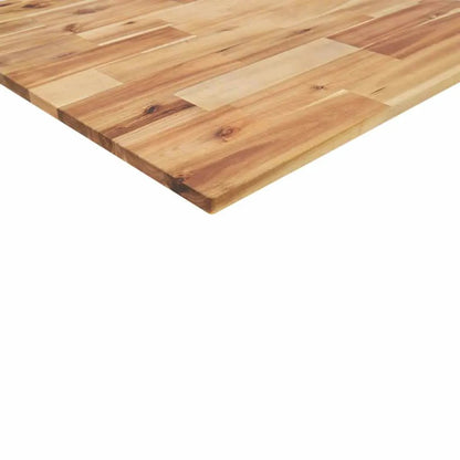 Tischplatte Rechteckig 100x80x2 cm aus Massivholz Akazie