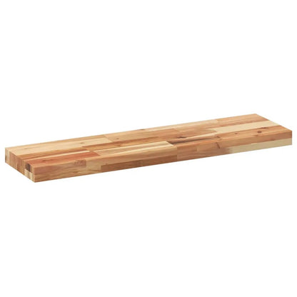 Tischplatte aus Massivholz Akazie, rechteckig 100x20x4 cm, natürliche Holztöne