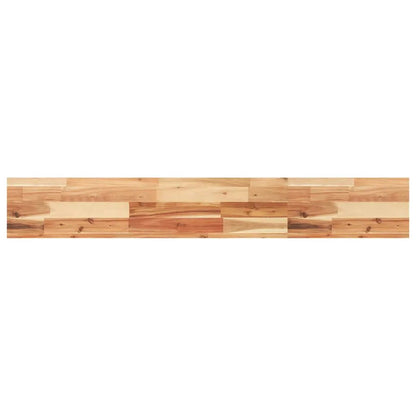 Tischplatte 120x20x4 cm aus Massivholz Akazie, rechteckig, Patchwork-Optik