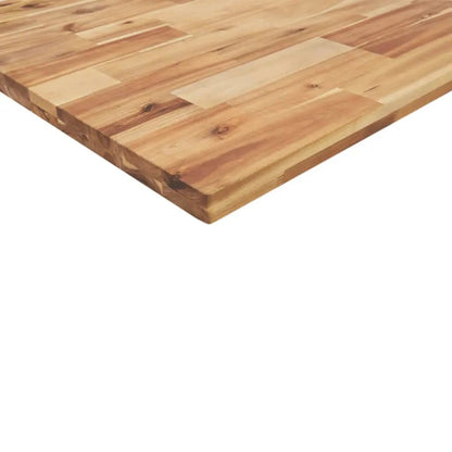 Tischplatte Akazie Massivholz, rechteckig, 120x20x4 cm
