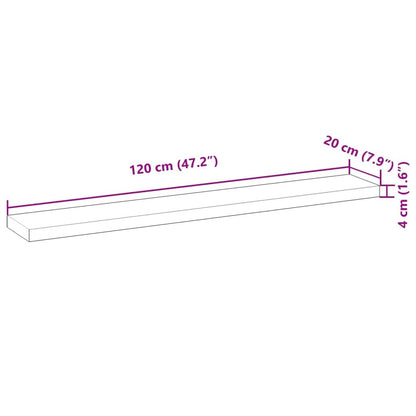 Tischplatte 120x20x4 cm aus Massivholz Akazie – vidaXL