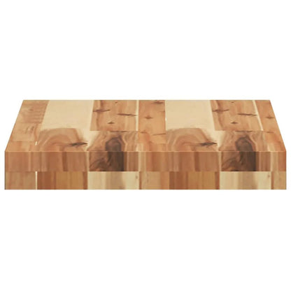 Tischplatte 40x30x4 cm aus Massivholz Akazie, Patchwork-Optik