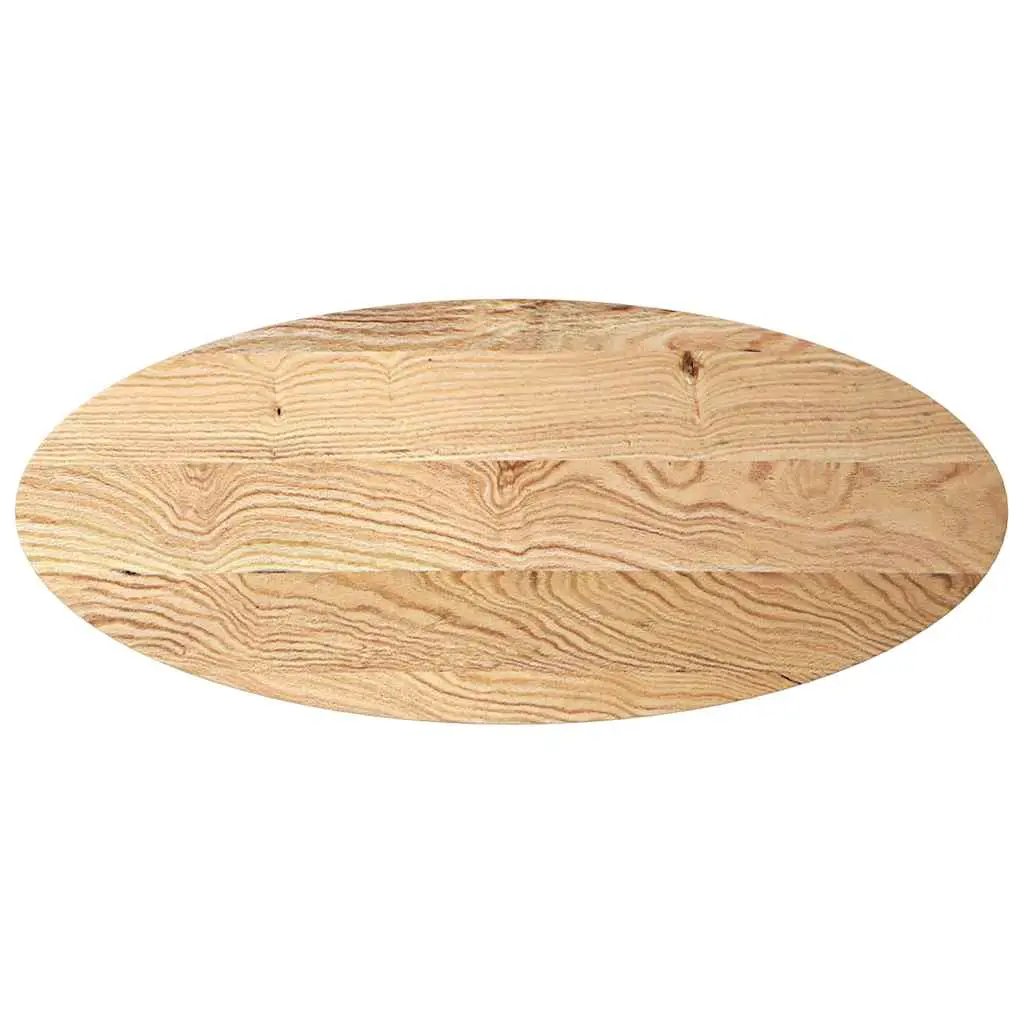 Tischplatte oval 140x60x4 cm Massivholz Eiche, vidaXL