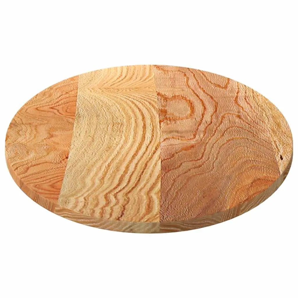 Tischplatte Oval aus Eiche, hellbraun, Massivholz 120x60x2 cm, vidaXL