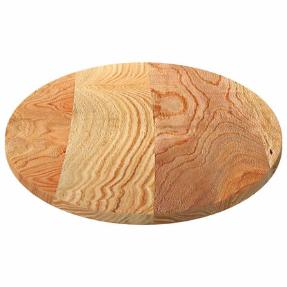 Tischplatte Oval aus Eiche, hellbraun, Massivholz 120x60x2 cm, vidaXL