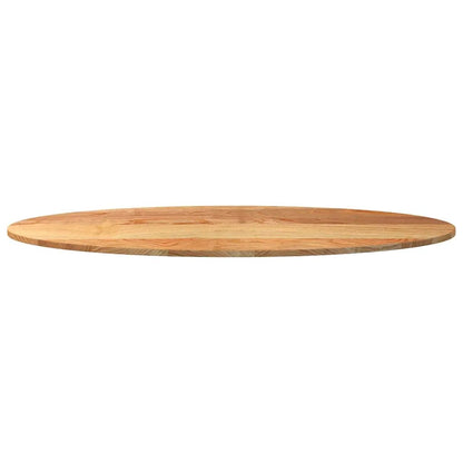 Tischplatte oval aus Massivholz Eiche, hellbraun, 140x60x2 cm