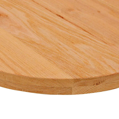 Tischplatte Hellbraun aus Massivholz Eiche, oval, 120x60x4 cm, vidaXL