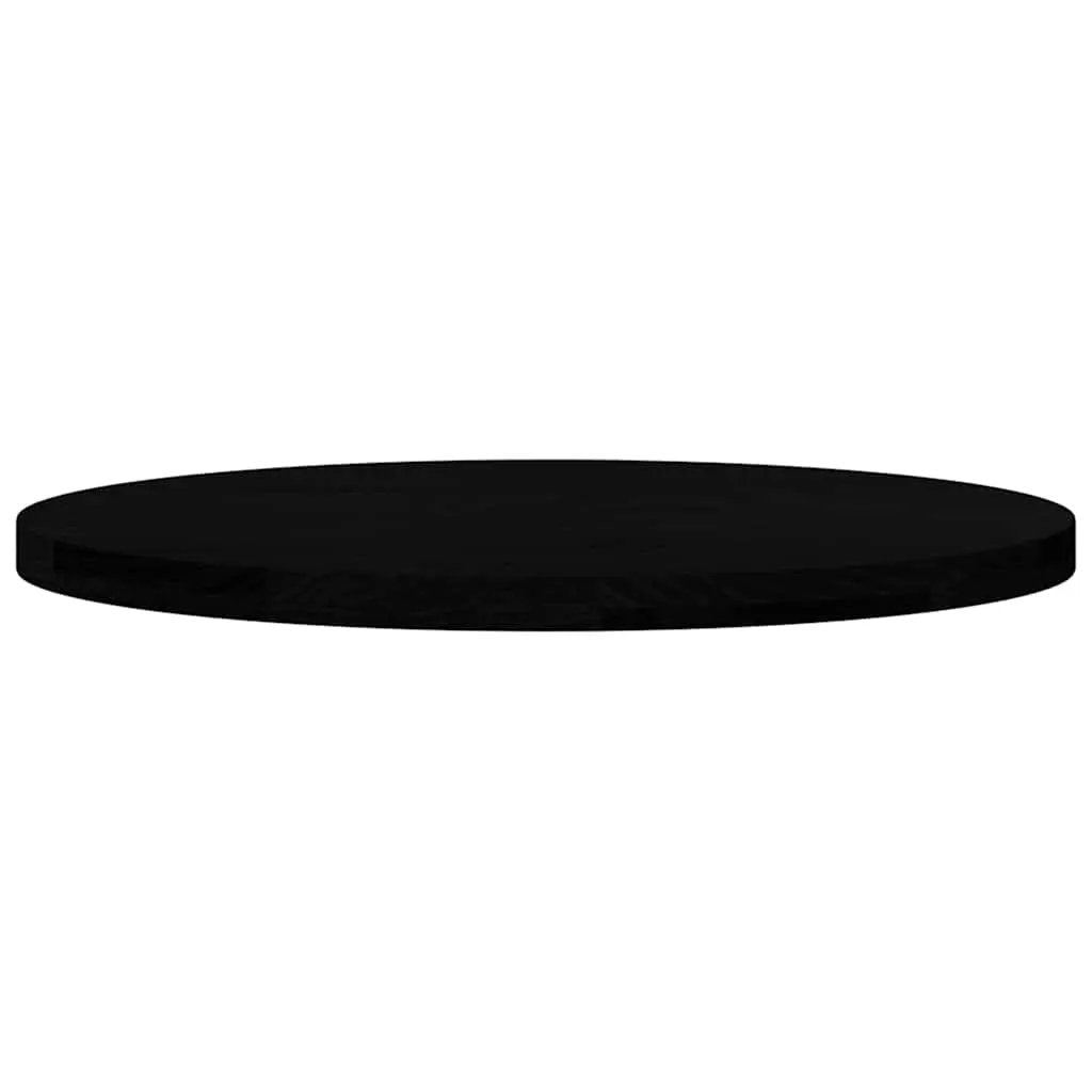 Tischplatte oval dunkelbraun 80x40x4 cm Massivholz Eiche vidaXL
