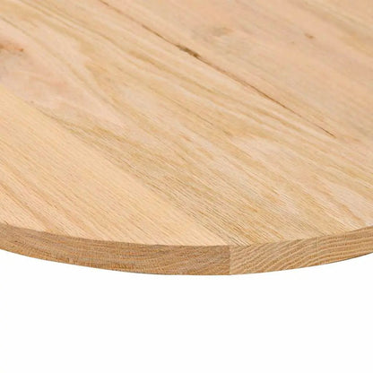Tischplatte oval 80x40x2 cm Massivholz Eiche, naturbelassen