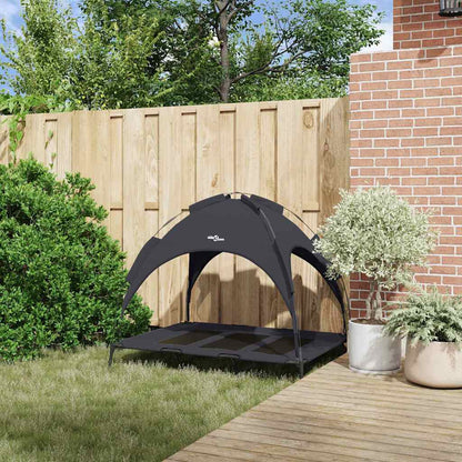 Hundebett Schwarz 122 x 93 x 106,5 cm Stahl von vidaXL