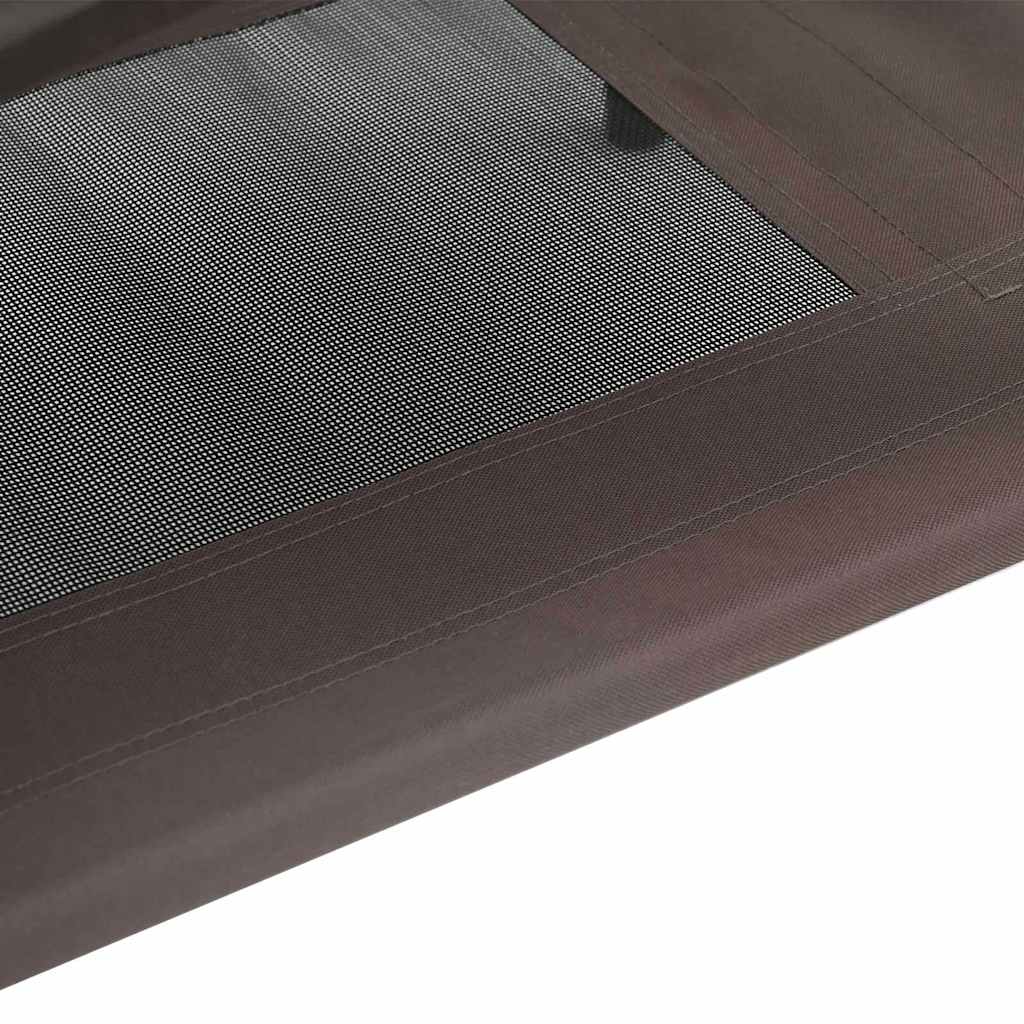 Hundebett Braun aus Stahl, 62 x 48 x 61 cm – vidaXL