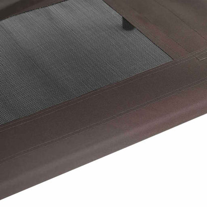 Hundebett Braun aus Stahl, 62 x 48 x 61 cm – vidaXL