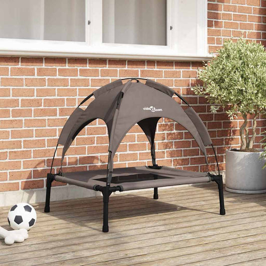 Hundebett Braun 76×62×70,5 cm aus Stahl von vidaXL.