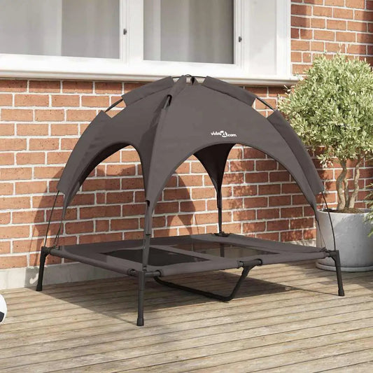 Hundebett Braun 92 x 77 x 82,5 cm Stahlrahmen von vidaXL