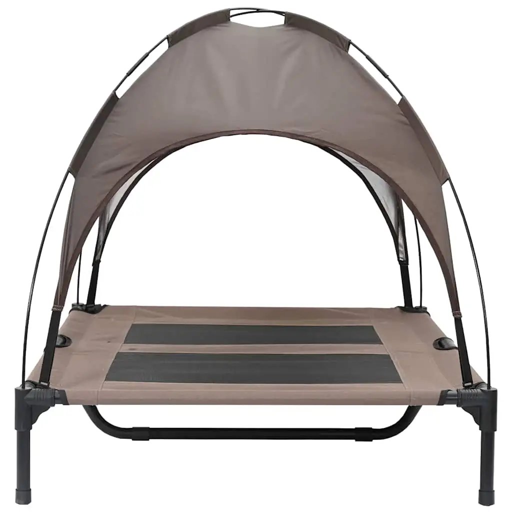 Hundebett Braun 92 x 77 x 82,5 cm Stahlrahmen vidaXL