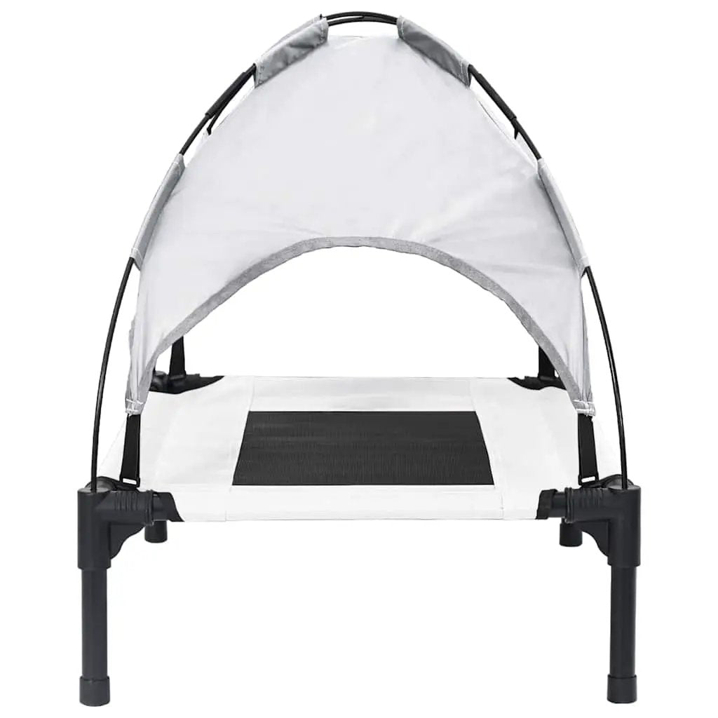 Hundebett vidaXL Silber Grau Stahlrahmen 76 x 62 x 70,5 cm