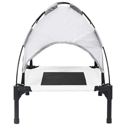 Hundebett vidaXL Silber Grau Stahlrahmen 76 x 62 x 70,5 cm