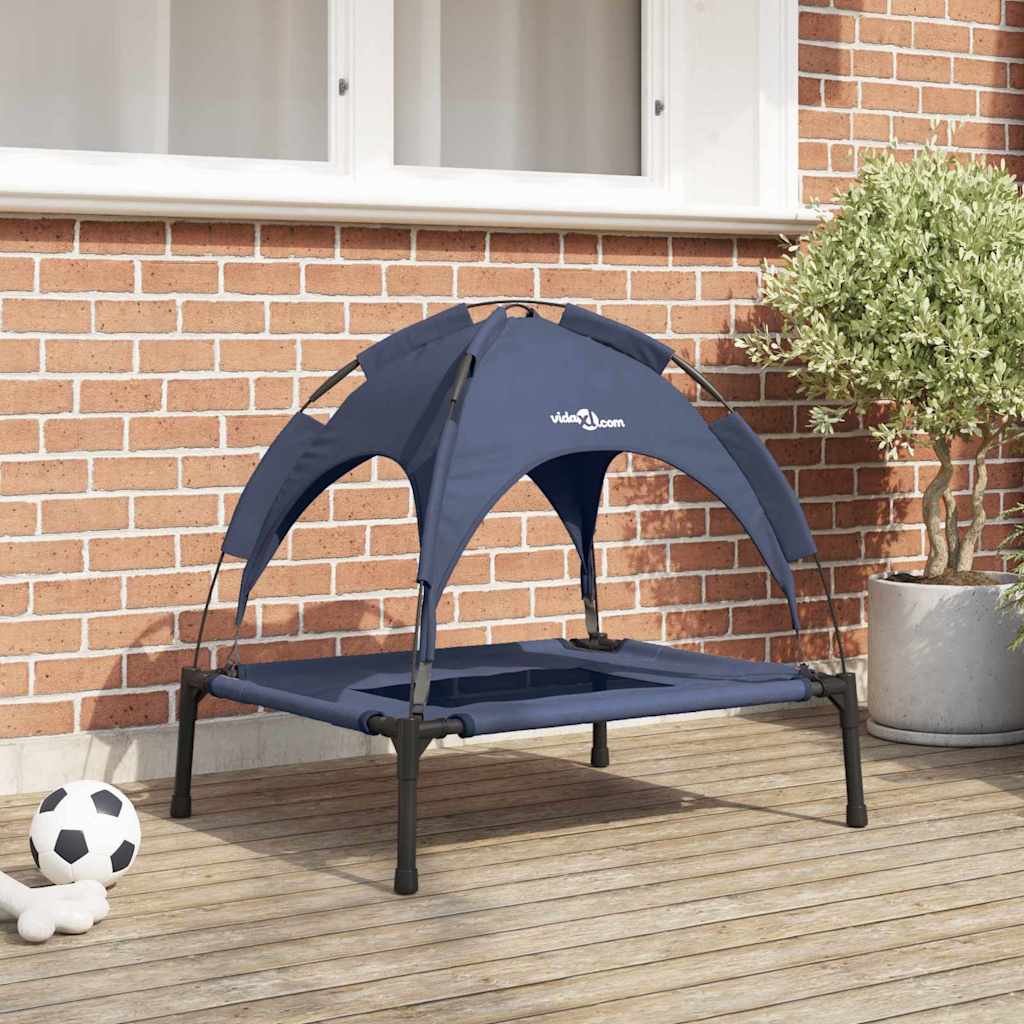 Hundebett VidaXL Marineblau 76 x 62 x 70,5 cm Stahlgestell