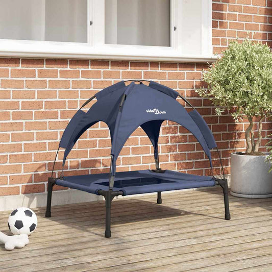 Hundebett VidaXL Marineblau 76 x 62 x 70,5 cm Stahlgestell