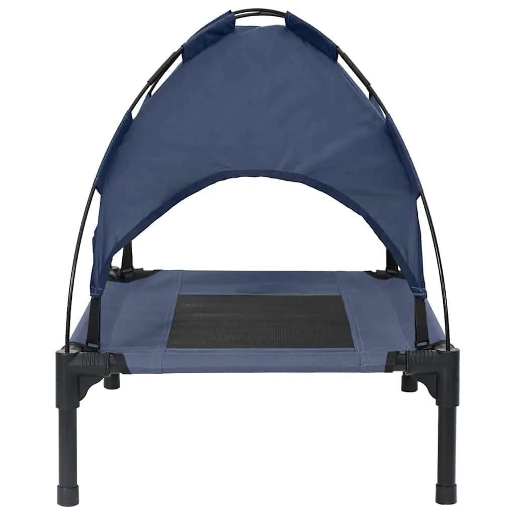 Hundebett Marineblau, 76 x 62 x 70,5 cm, Stahlrahmen von vidaXL