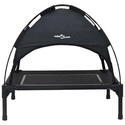Hundebett vidaXL aus Stahl, schwarz, 71 x 64 x 71 cm