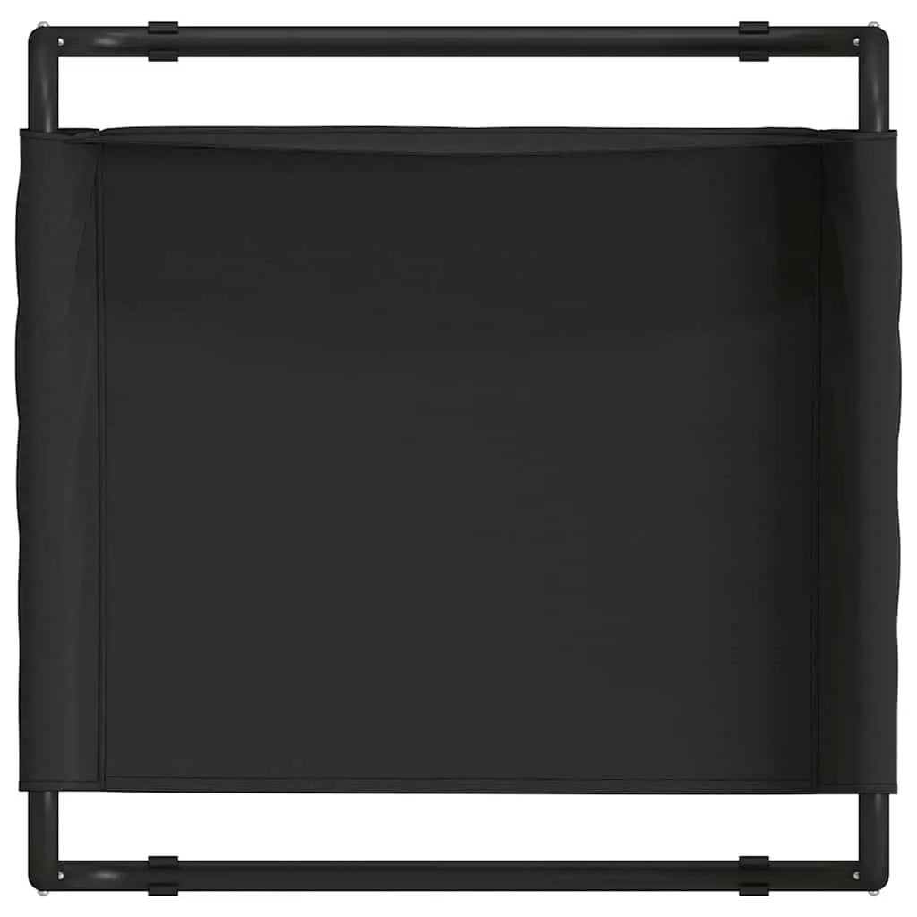 Hundebett Schwarz 75 x 75 x 30 cm Stahlrahmen - vidaXL
