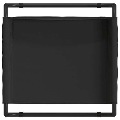 Hundebett Schwarz 75 x 75 x 30 cm Stahlrahmen - vidaXL