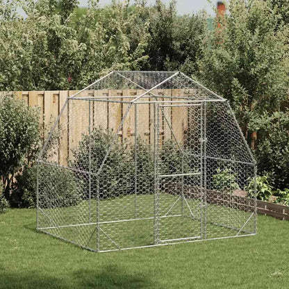 Hühnerstall 2,5X12X2,25 M Verzinkter Stahl