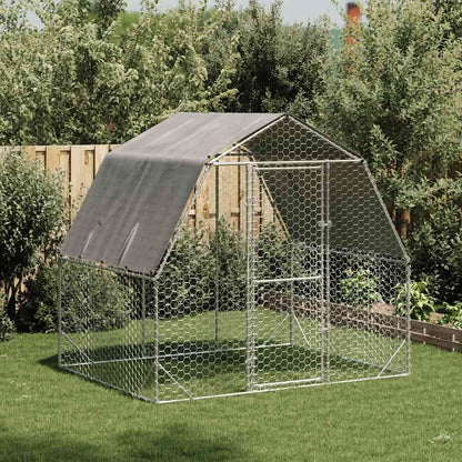 Hühnerstall 2,5X12X2,25 M Verzinkter Stahl