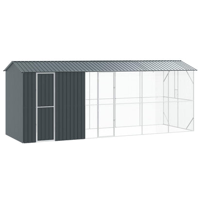 Vogelkäfig Anthrazit 860 X 310 X 247 Cm Verzinkter Stahl
