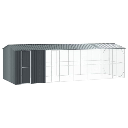 Vogelkäfig Anthrazit 860 X 310 X 247 Cm Verzinkter Stahl