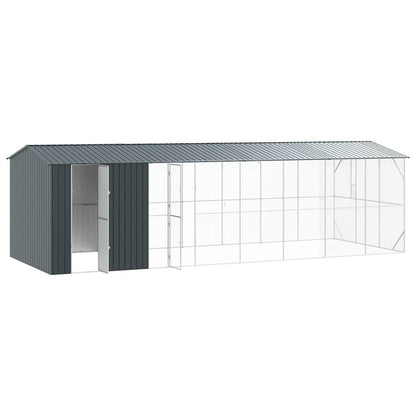 Vogelkäfig Anthrazit 860 X 310 X 247 Cm Verzinkter Stahl