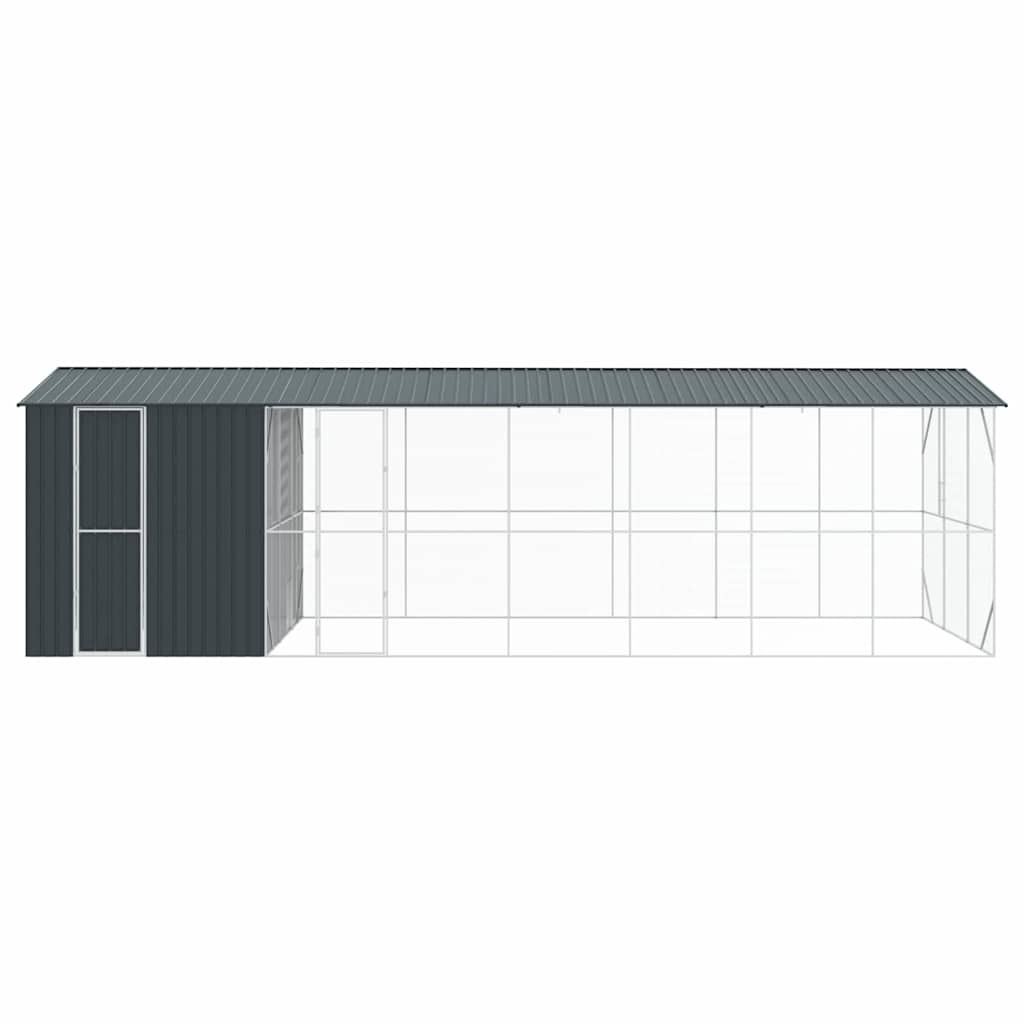 Vogelkäfig Anthrazit 860 X 310 X 247 Cm Verzinkter Stahl