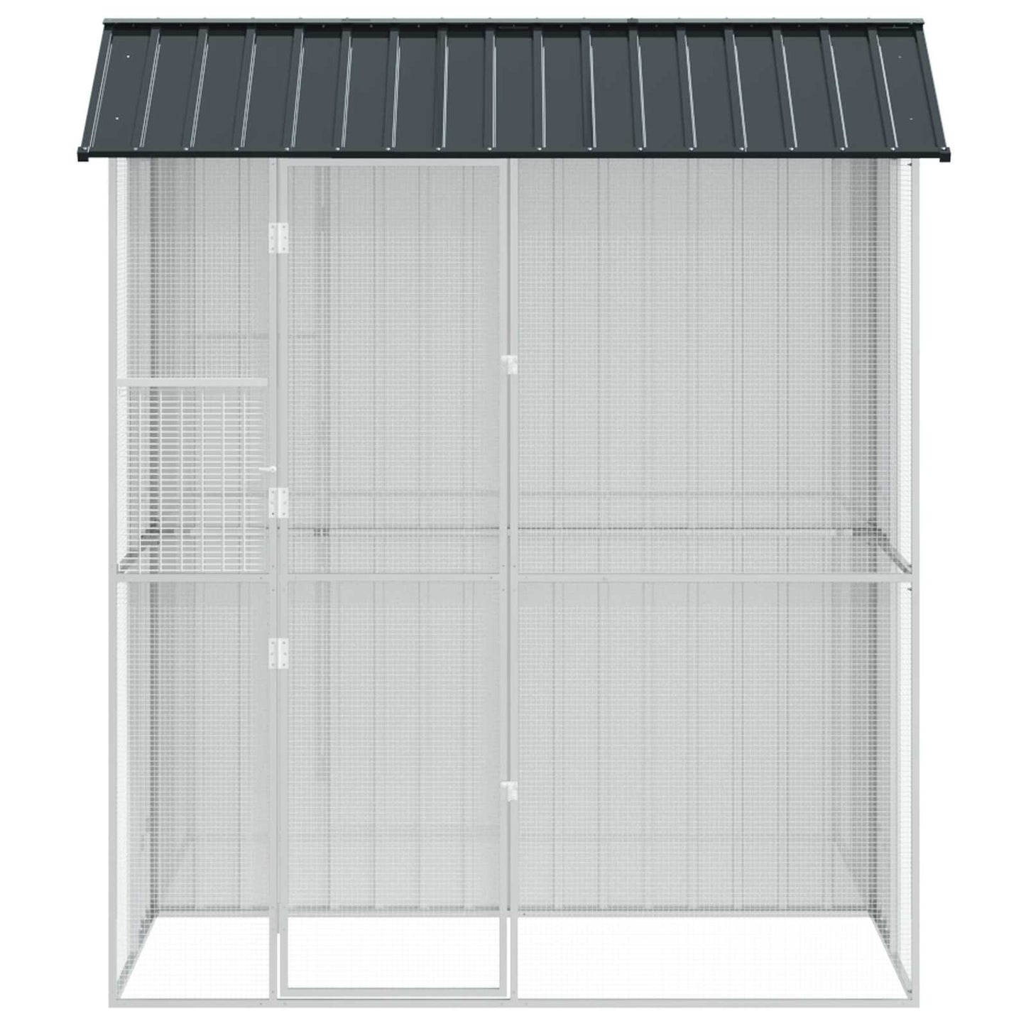Vogelkäfig 215 X 110 X 247 Cm Verzinkter Stahl