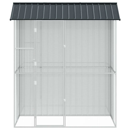 Vogelkäfig 215 X 110 X 247 Cm Verzinkter Stahl
