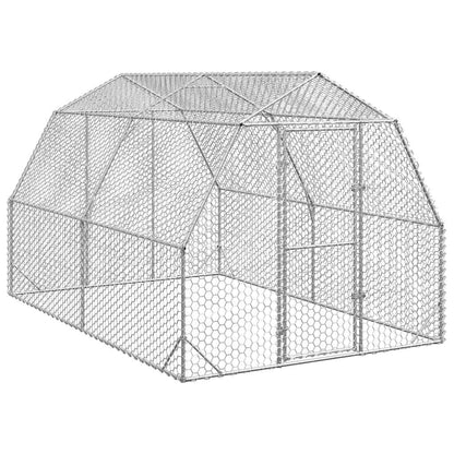Hühnerstall 2,5X12X2,25 M Verzinkter Stahl
