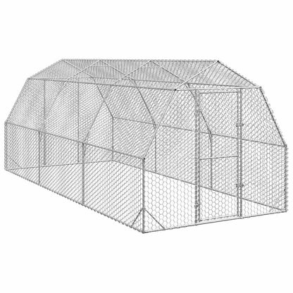 Hühnerstall 2,5X12X2,25 M Verzinkter Stahl