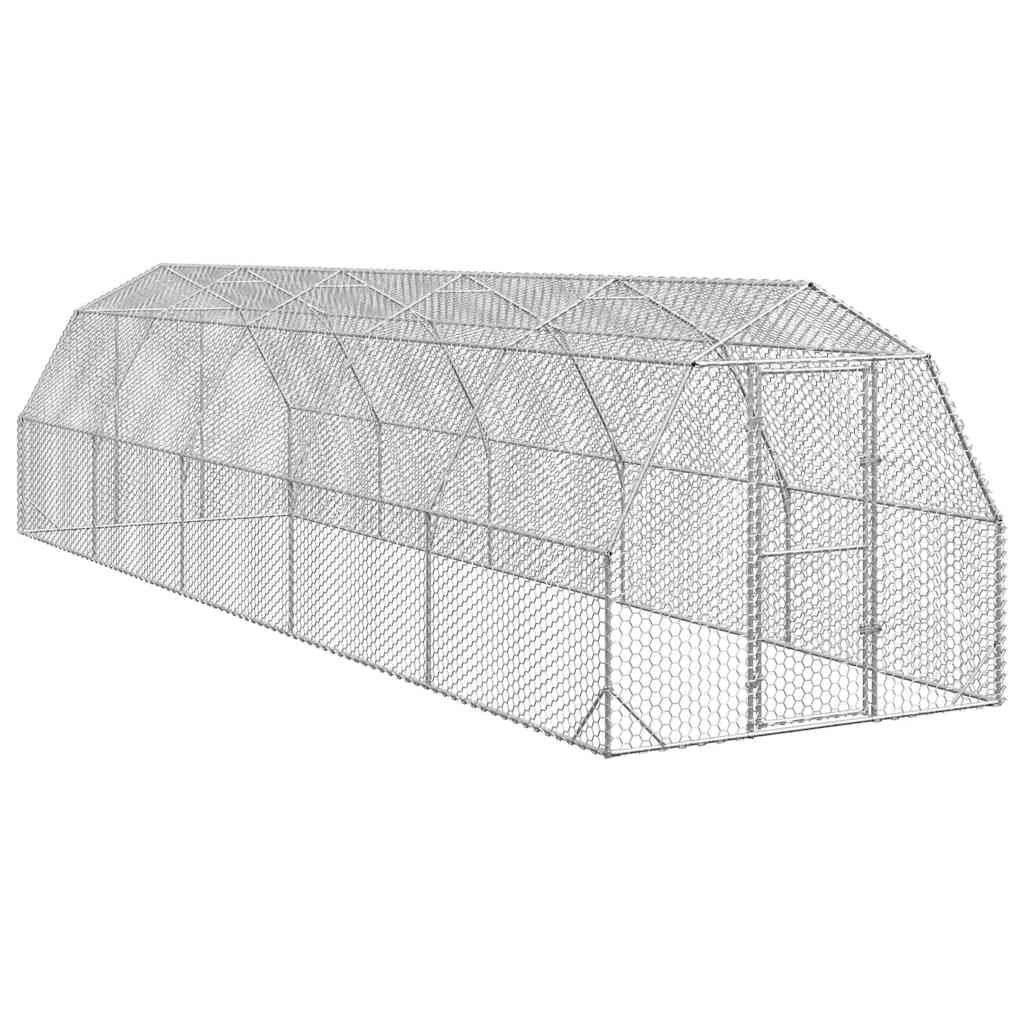 Hühnerstall 2,5X12X2,25 M Verzinkter Stahl