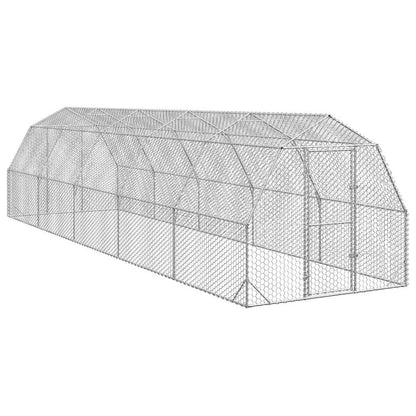 Hühnerstall 2,5X12X2,25 M Verzinkter Stahl