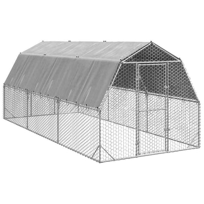 Hühnerstall 2,5X12X2,25 M Verzinkter Stahl