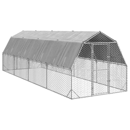 Hühnerstall 2,5X12X2,25 M Verzinkter Stahl